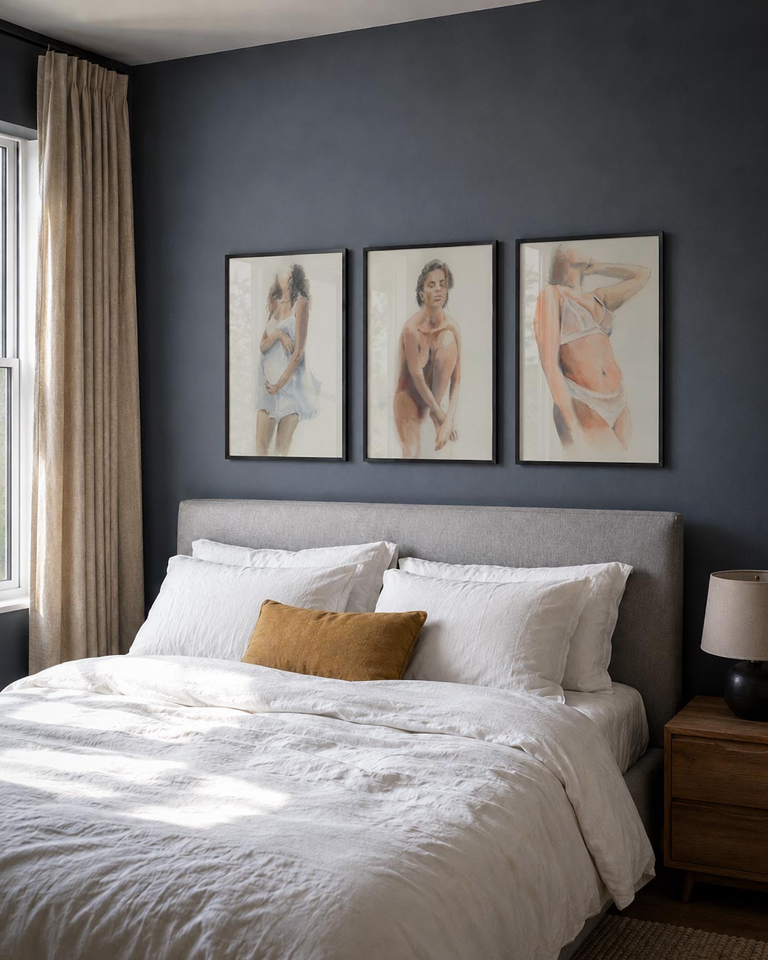Zachte vormen posterset – detailweergave – een compositie met vloeiende lijnen en zachte kleuren