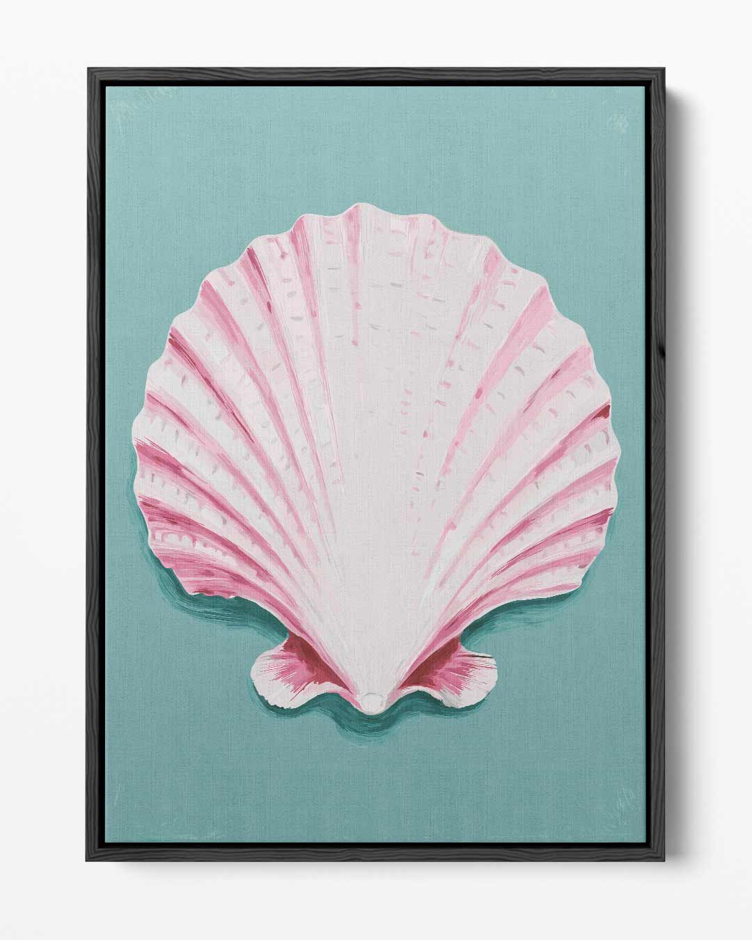 Schelp op Zee – portret kunstwerk als wanddecoratie