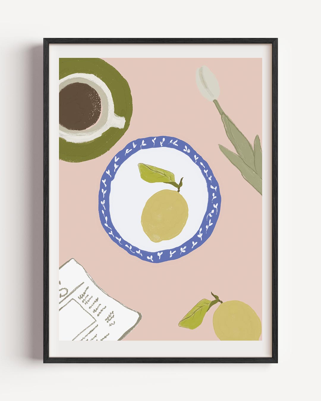 Fruitige ontbijtsfeer – keuken portret poster als wanddecoratie