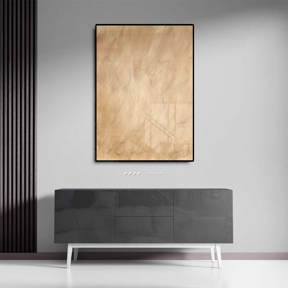 Zachte Woelende Lijnen – staand kunstwerk voor modern interieur
