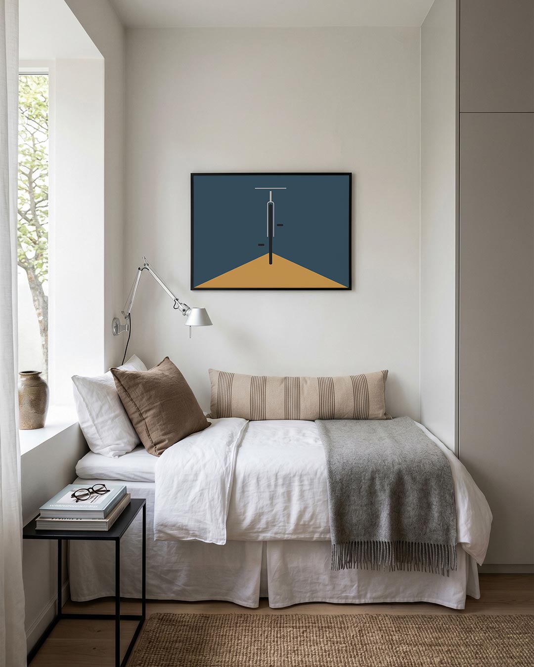 Lijnen en vlakken – moderne Bauhaus wandkunst als poster