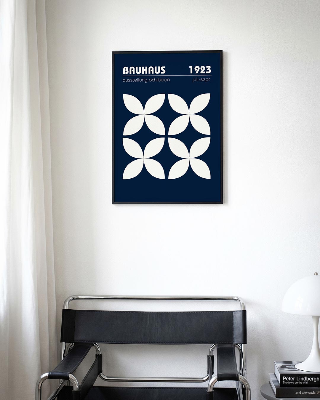 Vormritme en kleur – moderne Bauhaus wandkunst als poster