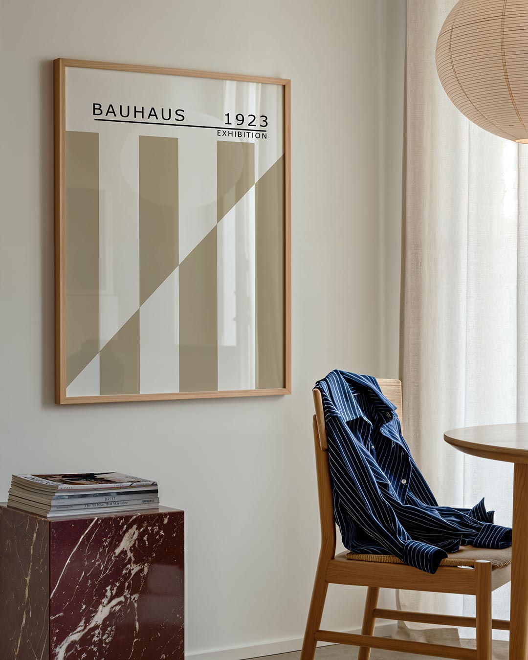 Lijnen en vlakken – geometrische poster in Bauhaus-stijl van WallArtistic