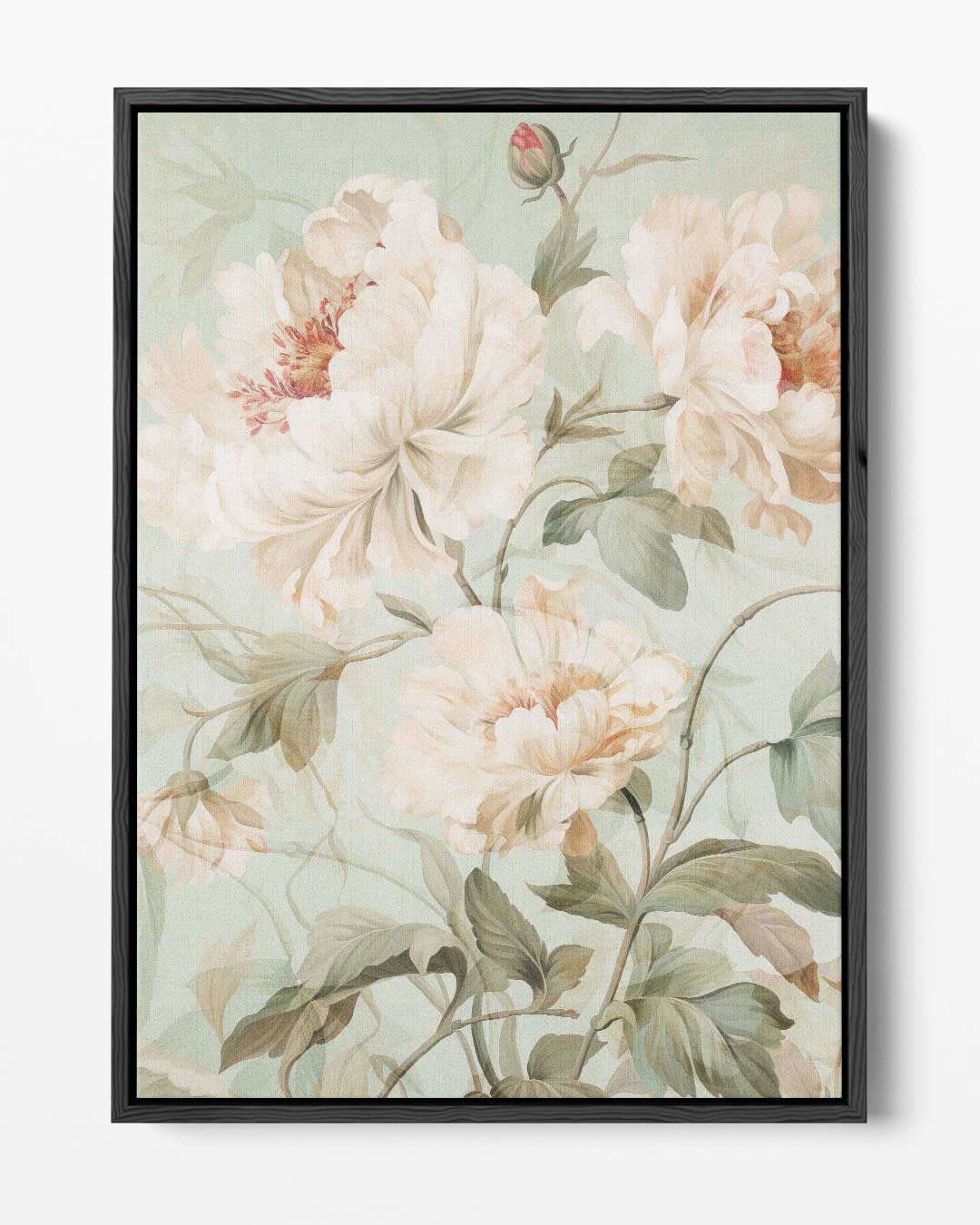 Romantisch Bloemenpalet – portret kunstwerk als wanddecoratie