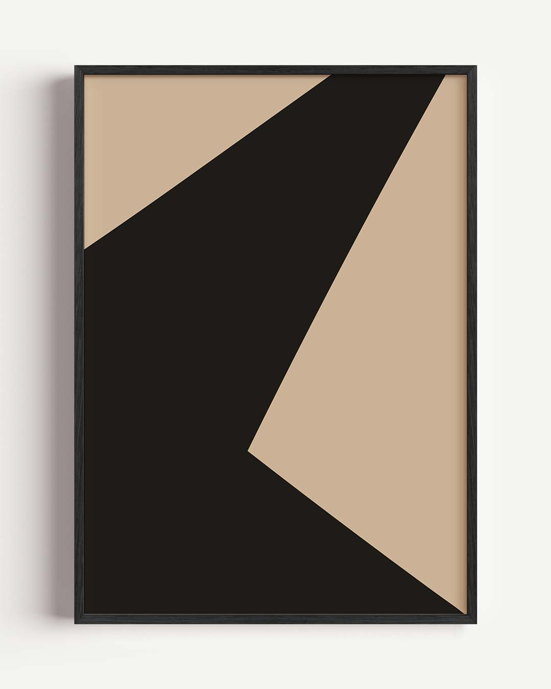 Stijlvolle Abstracte Minimalistische – kleurrijke abstracte portret poster als wanddecoratie