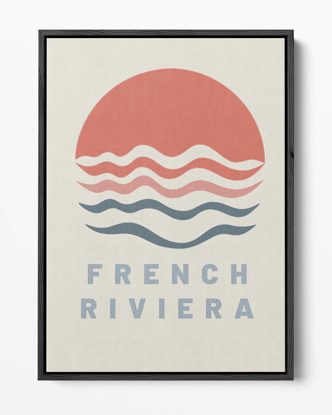 Zonsondergang aan de Franse Rivièra – portret kunstwerk als wanddecoratie