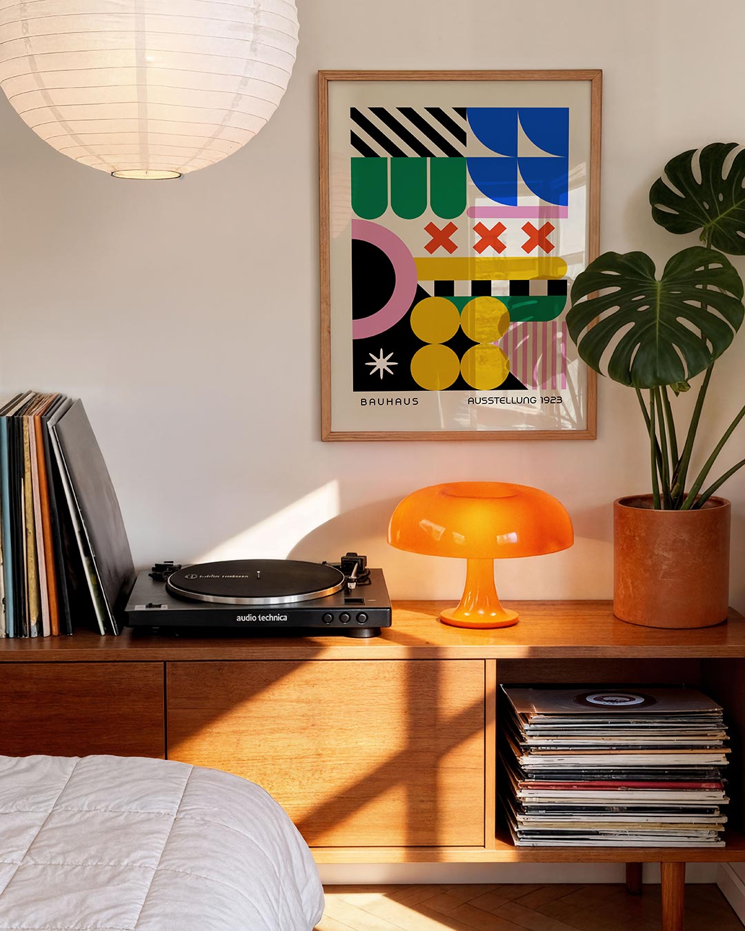 Vormen en vlaken – moderne Bauhaus wandkunst als poster
