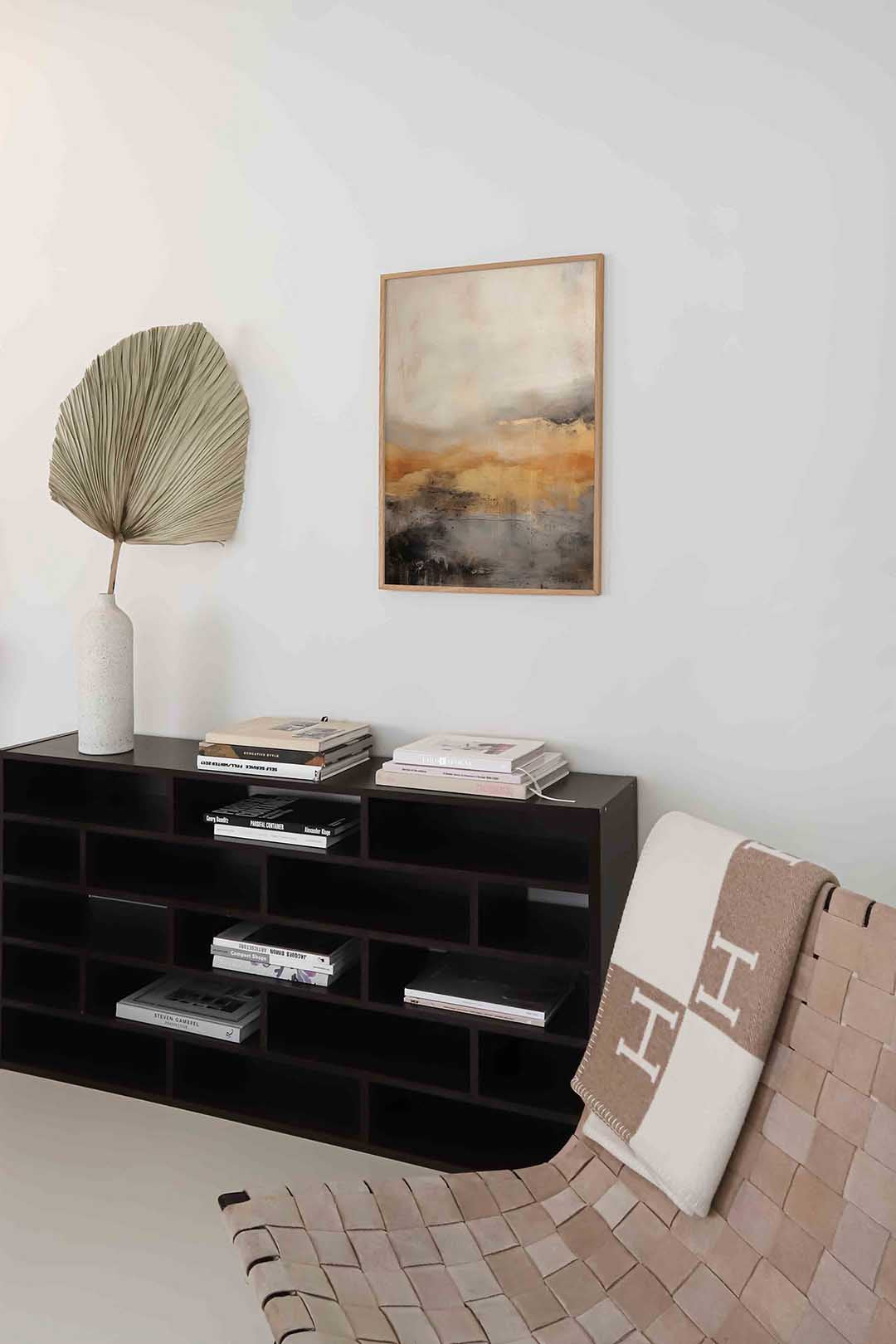 Abstracte landschap – staande natuur wanddecoratie van WallArtistic