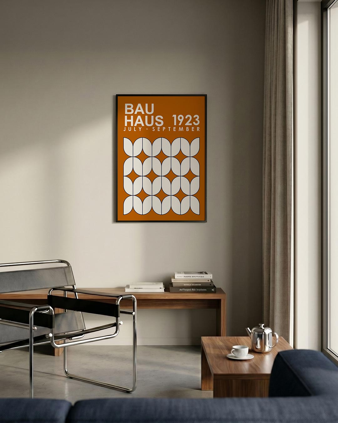  – staande Bauhaus poster voor aan de muur