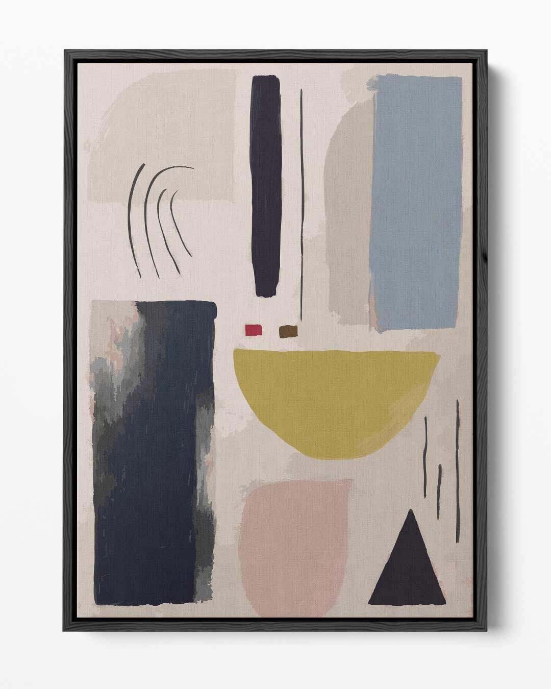 Speelse Abstractie – portret kunstwerk als wanddecoratie