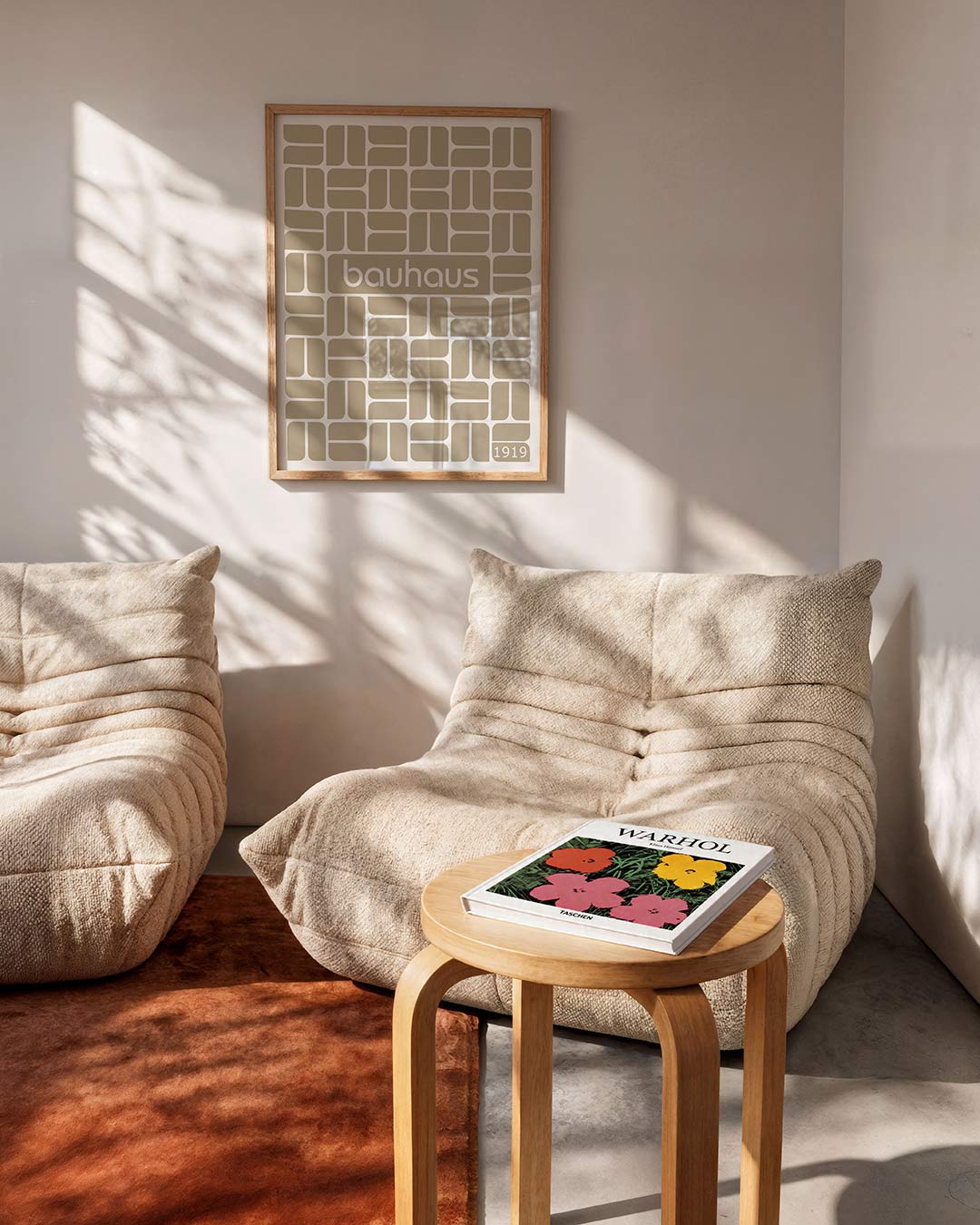 Vormritme en patronen – moderne Bauhaus wandkunst als poster
