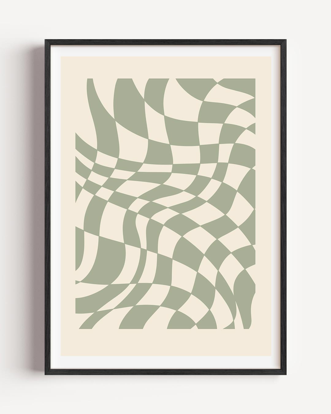 Vintage Wavy Pattern – moderne portret poster als wanddecoratie