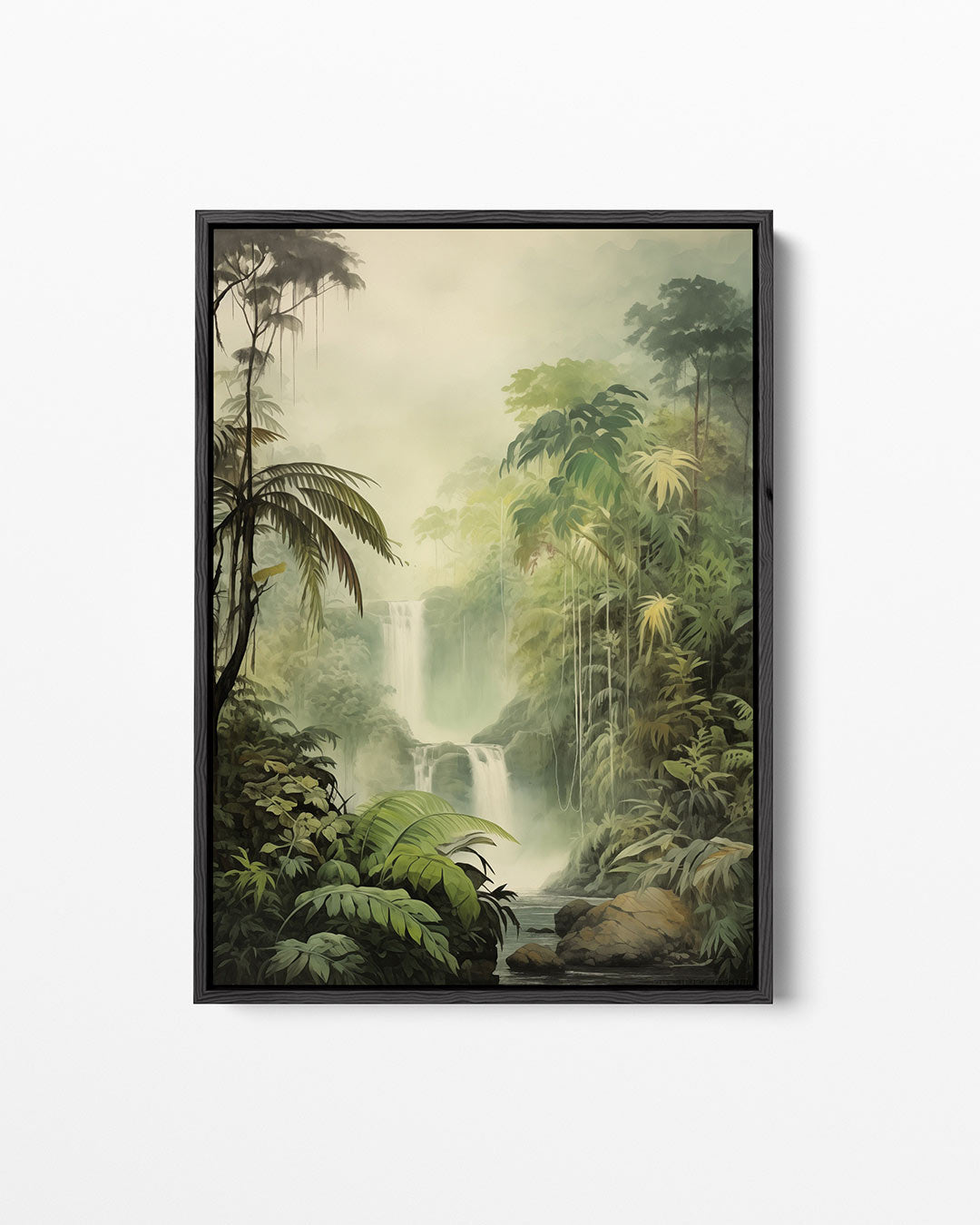 Weelderige jungle scene – staand wanddecoratie kunstwerk