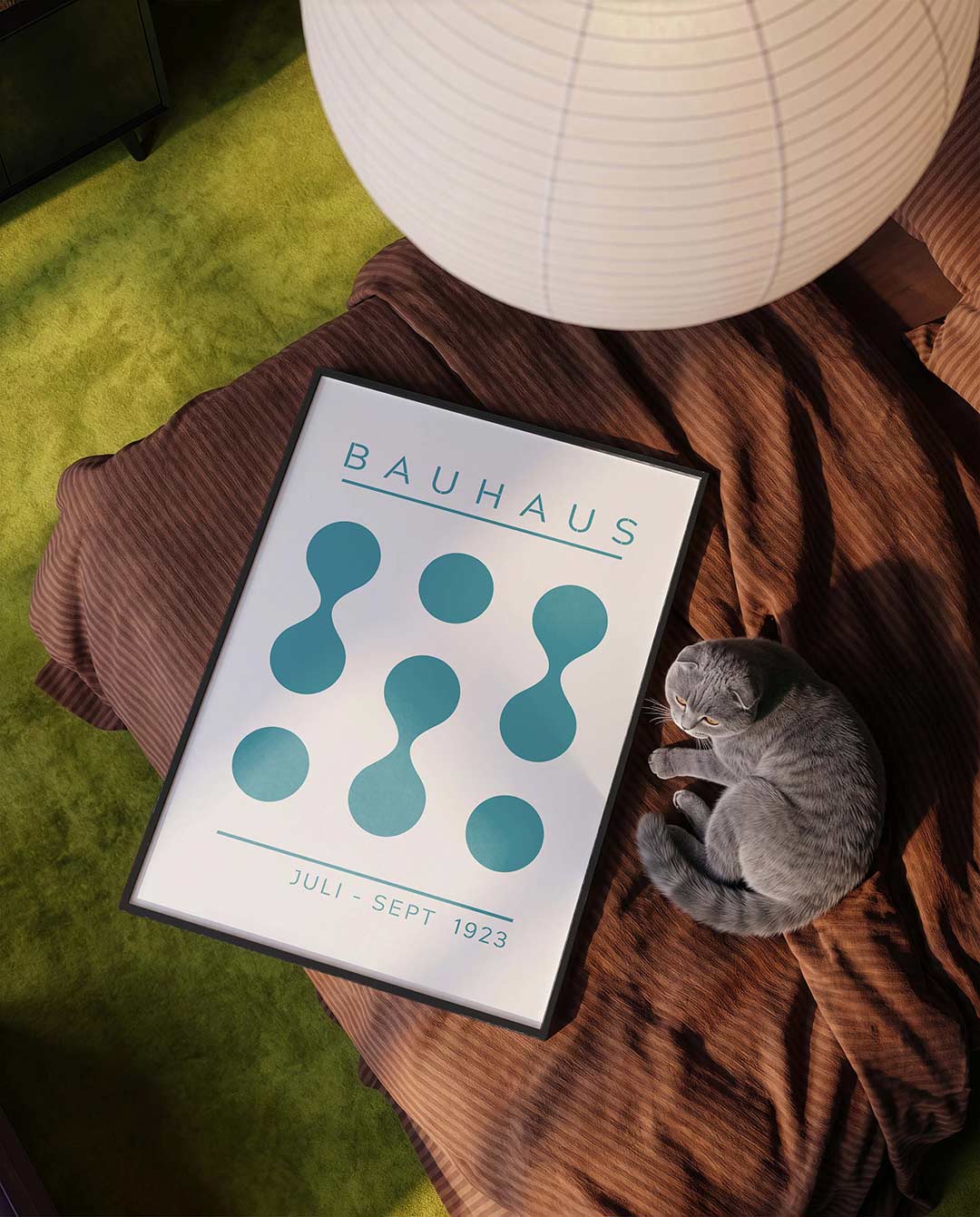 Vorm en balans – moderne Bauhaus wandkunst als poster