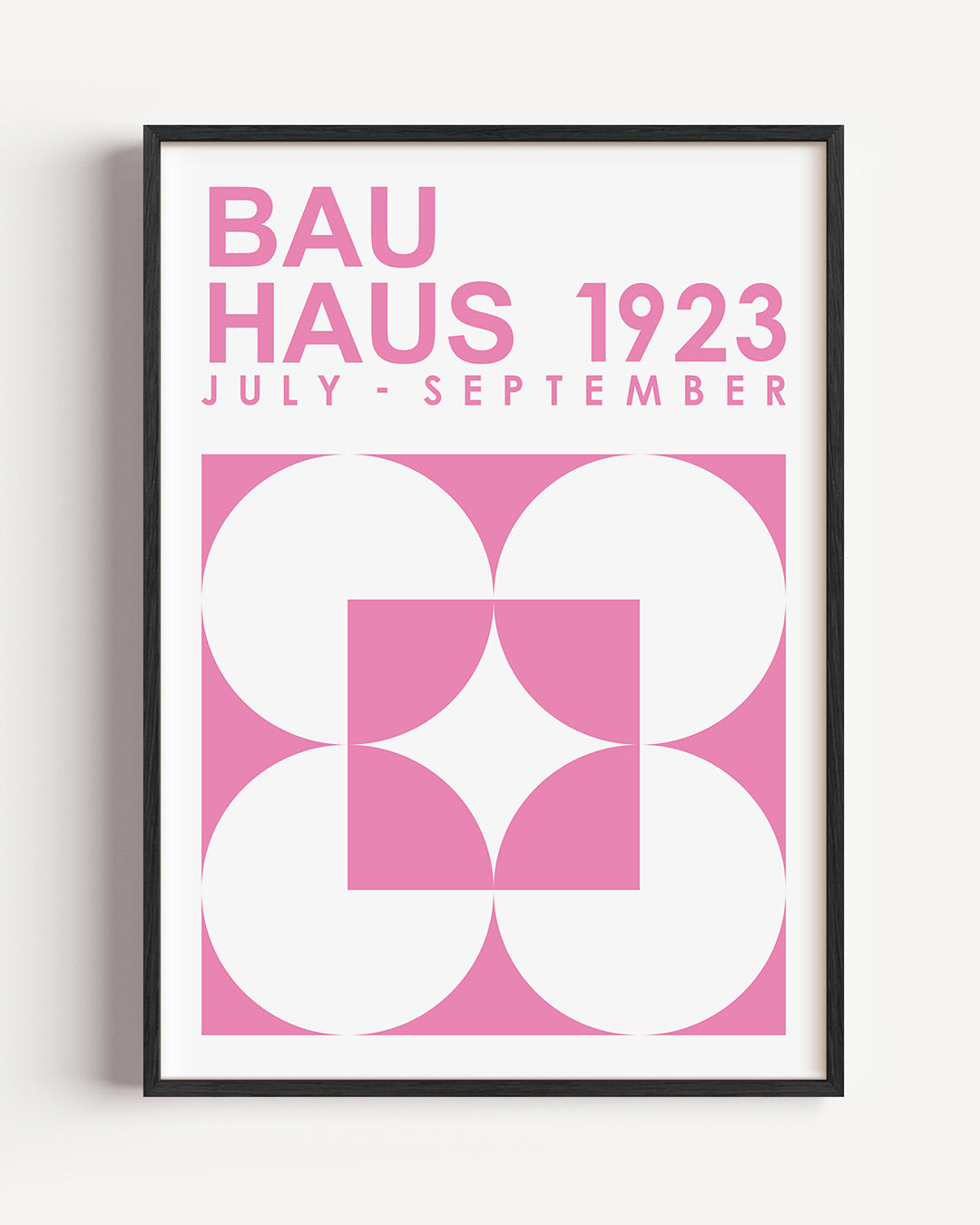 Vormen en vlakken – staande Bauhaus poster als wanddecoratie