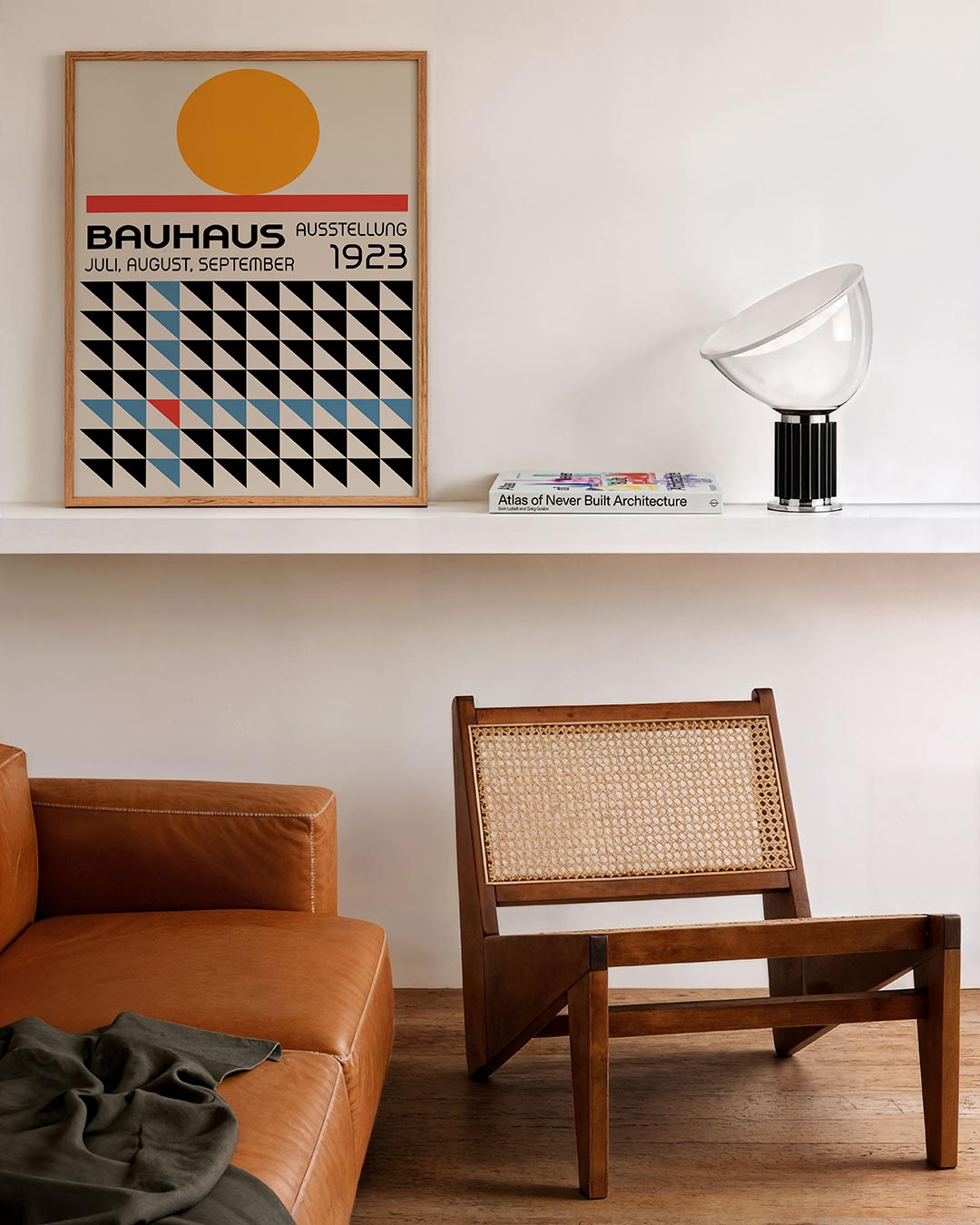 Vorm en kleur – staande Bauhaus poster voor aan de muur
