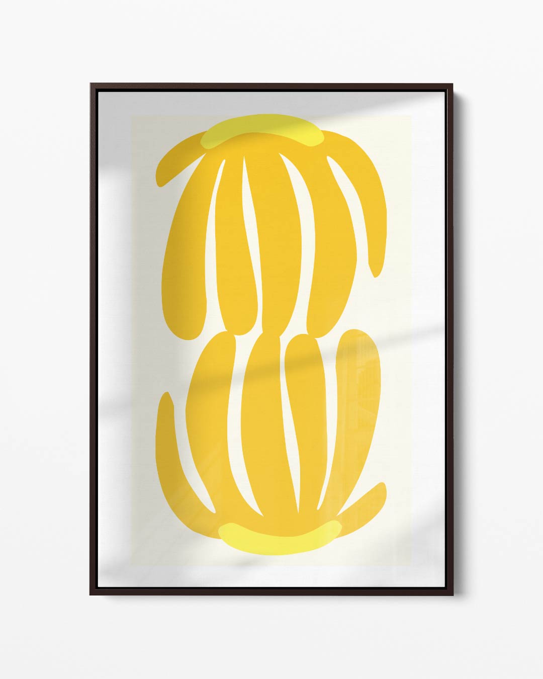 Speelse Bananenpracht – portret kunstwerk als wanddecoratie