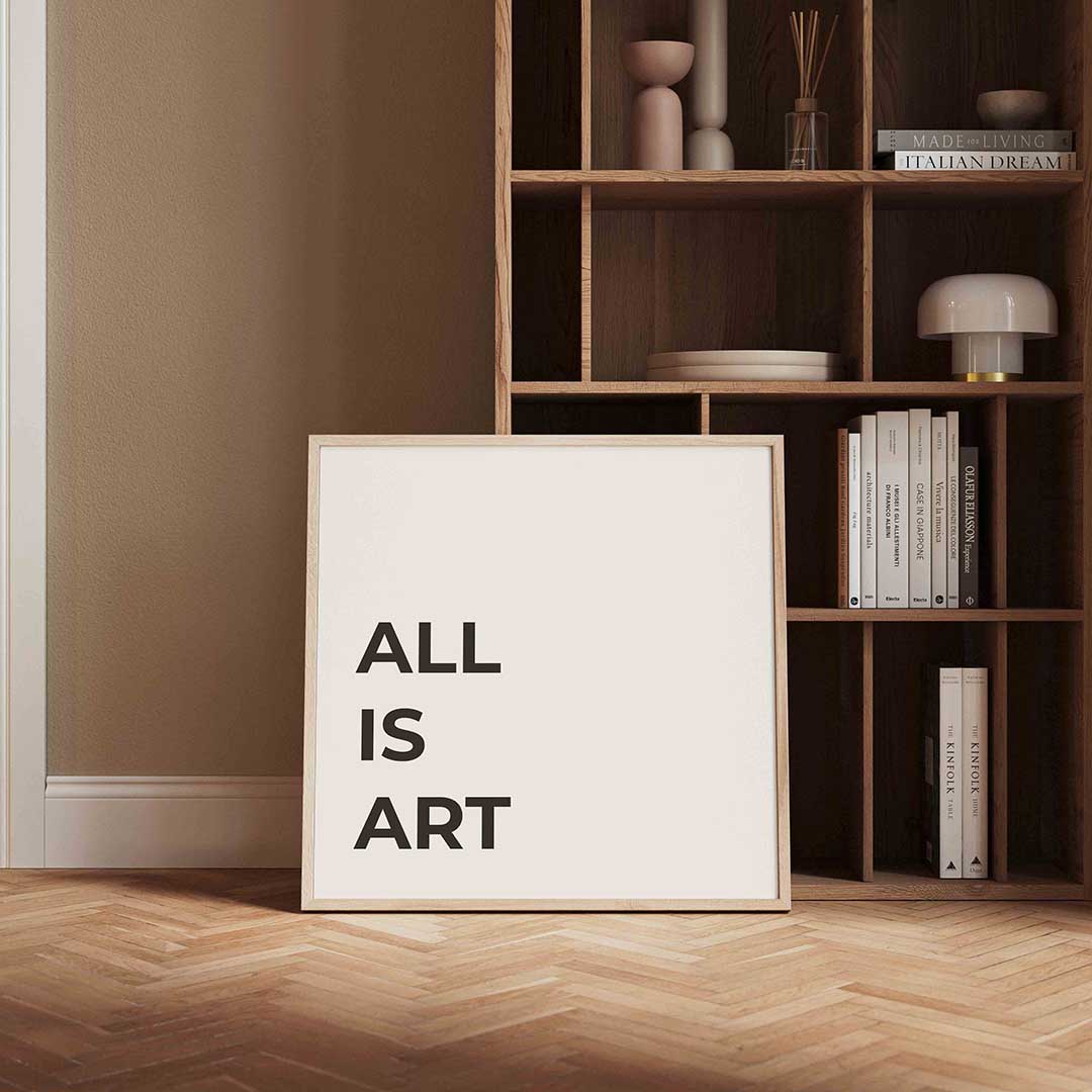 All is art – vierkante wanddecoratie met kleur en vorm van WallArtistic