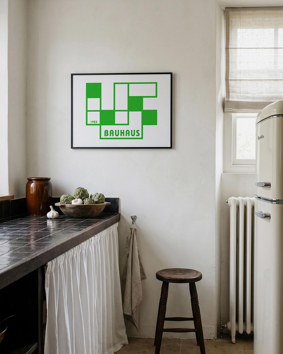 Geometrische vlakverdeling – geometrische poster in Bauhaus-stijl van WallArtistic
