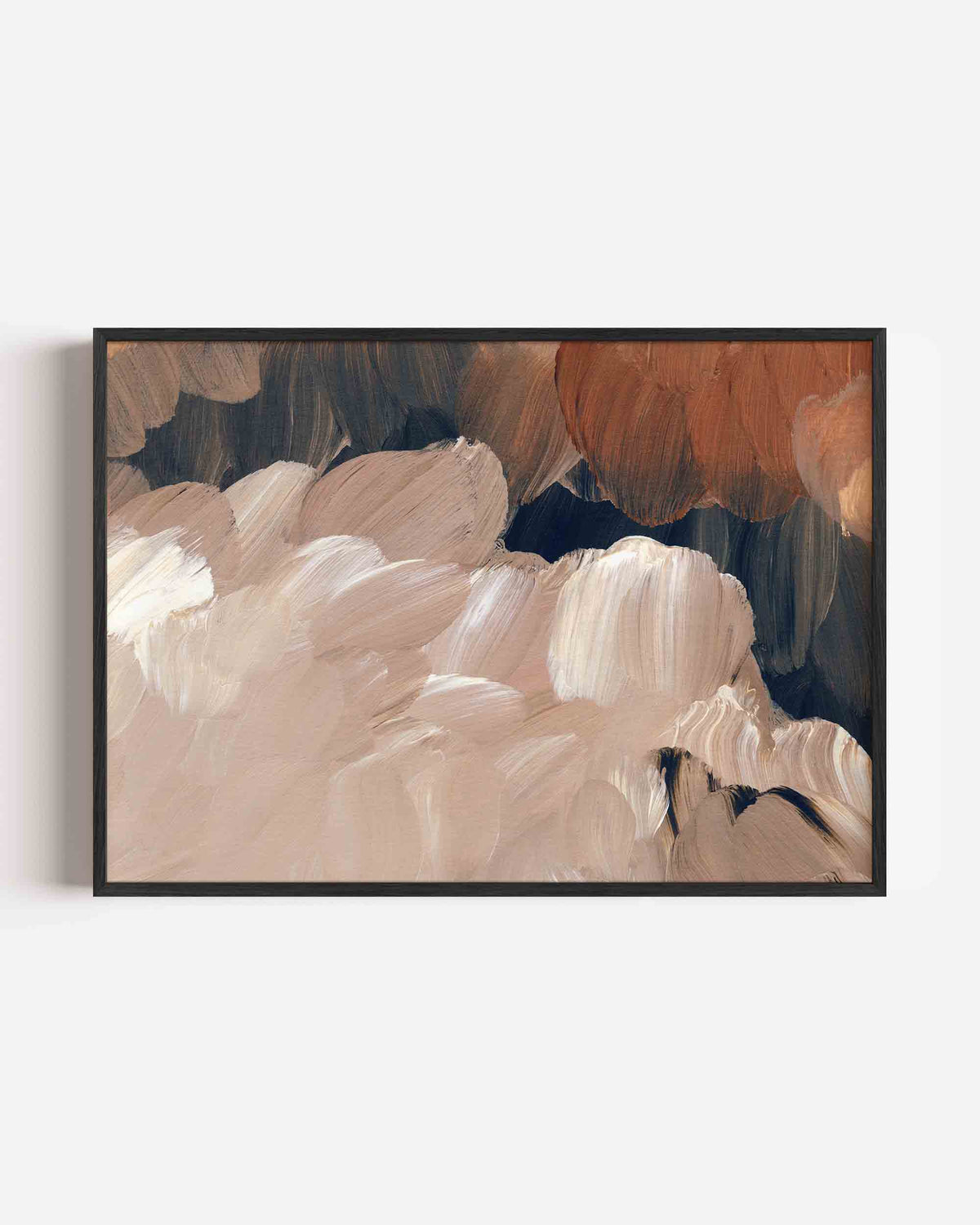 Abstracte penseelstreken – schilderkunst landscape poster als wanddecoratie