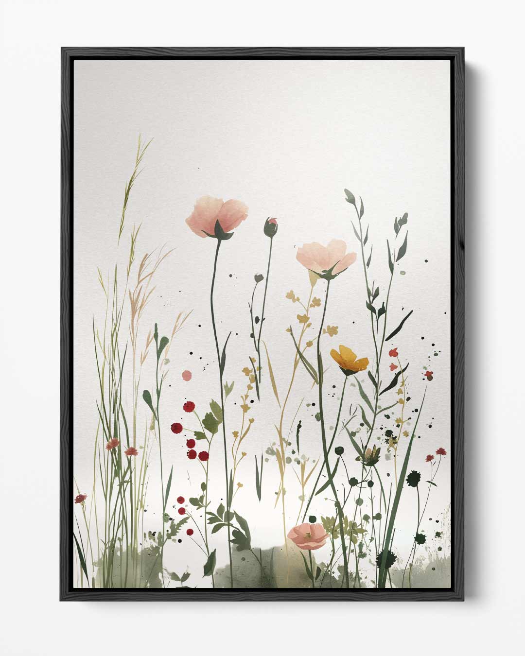 Bloemenweelde in de Wind – portret kunstwerk als wanddecoratie