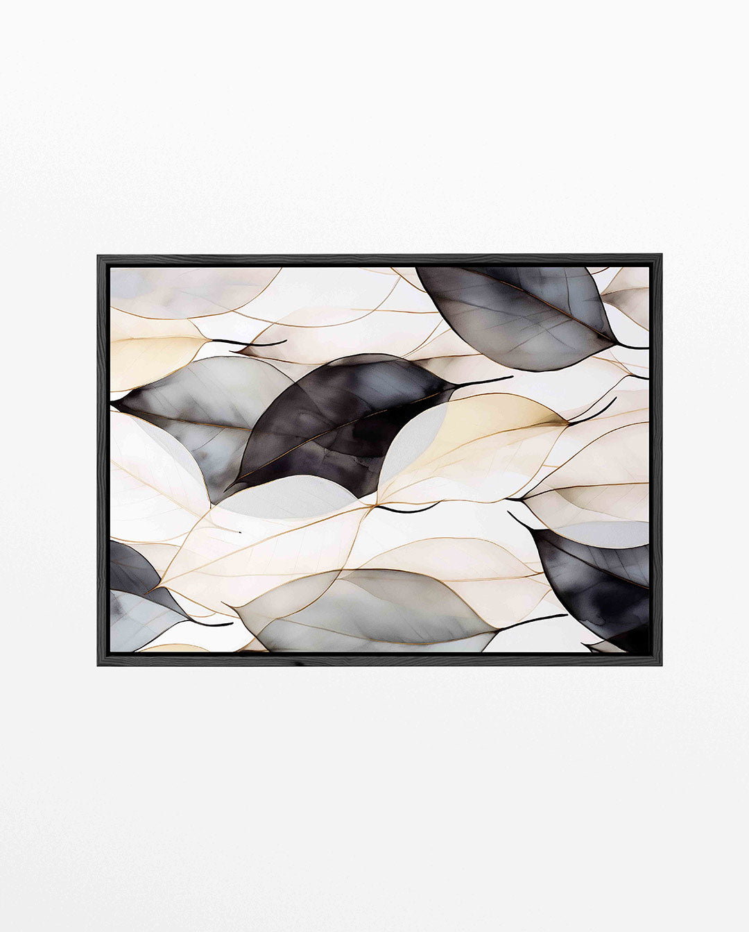 Organische bladvormen – Abstract kunstwerk – liggend abstract kunstwerk