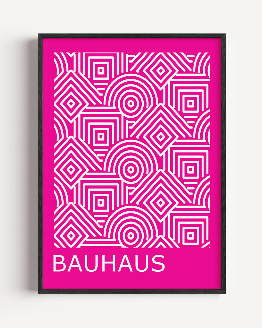 Lijnen en patronen – staande Bauhaus poster als wanddecoratie
