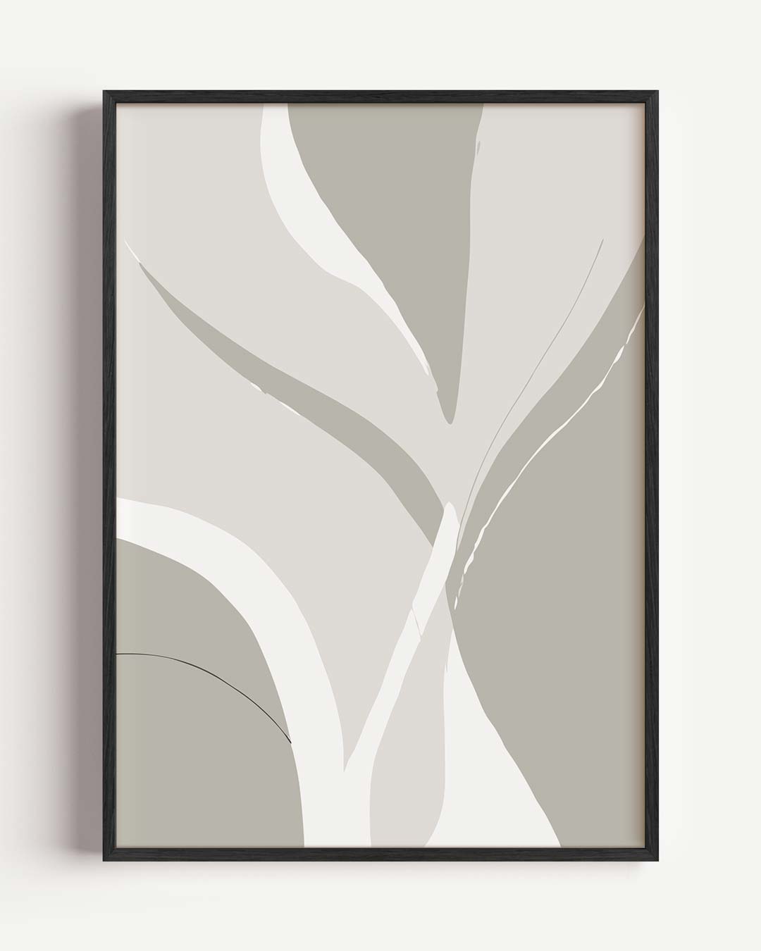 Elegante Abstracte Vormen – kleurrijke abstracte portret poster als wanddecoratie