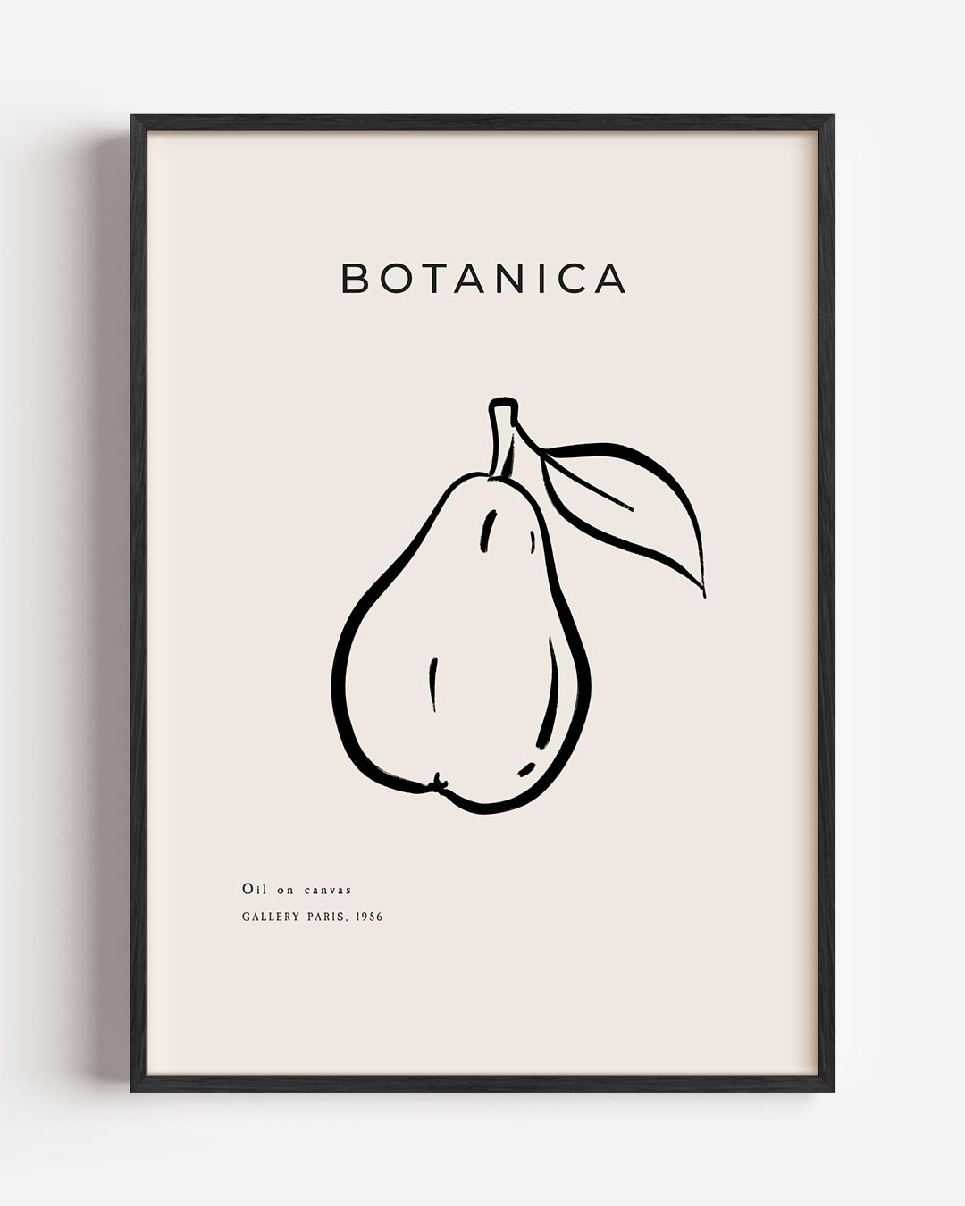 Botanische Peer Kunstposter – keuken portret poster als wanddecoratie