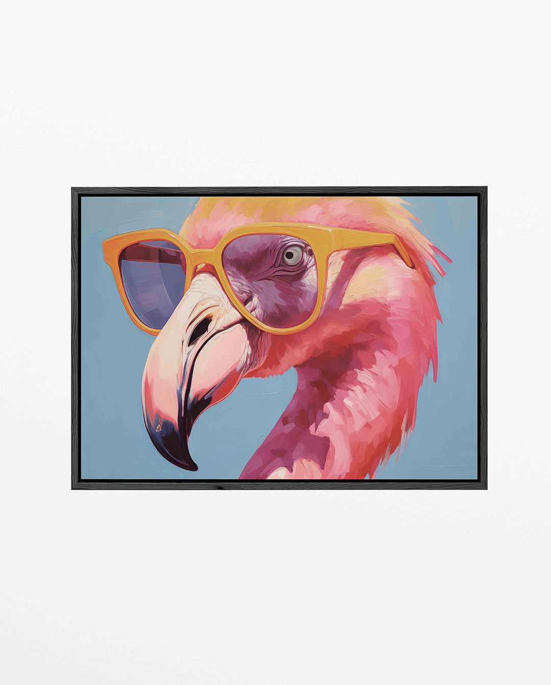 Vrolijke vogelportret – liggend wanddecoratie kunstwerk