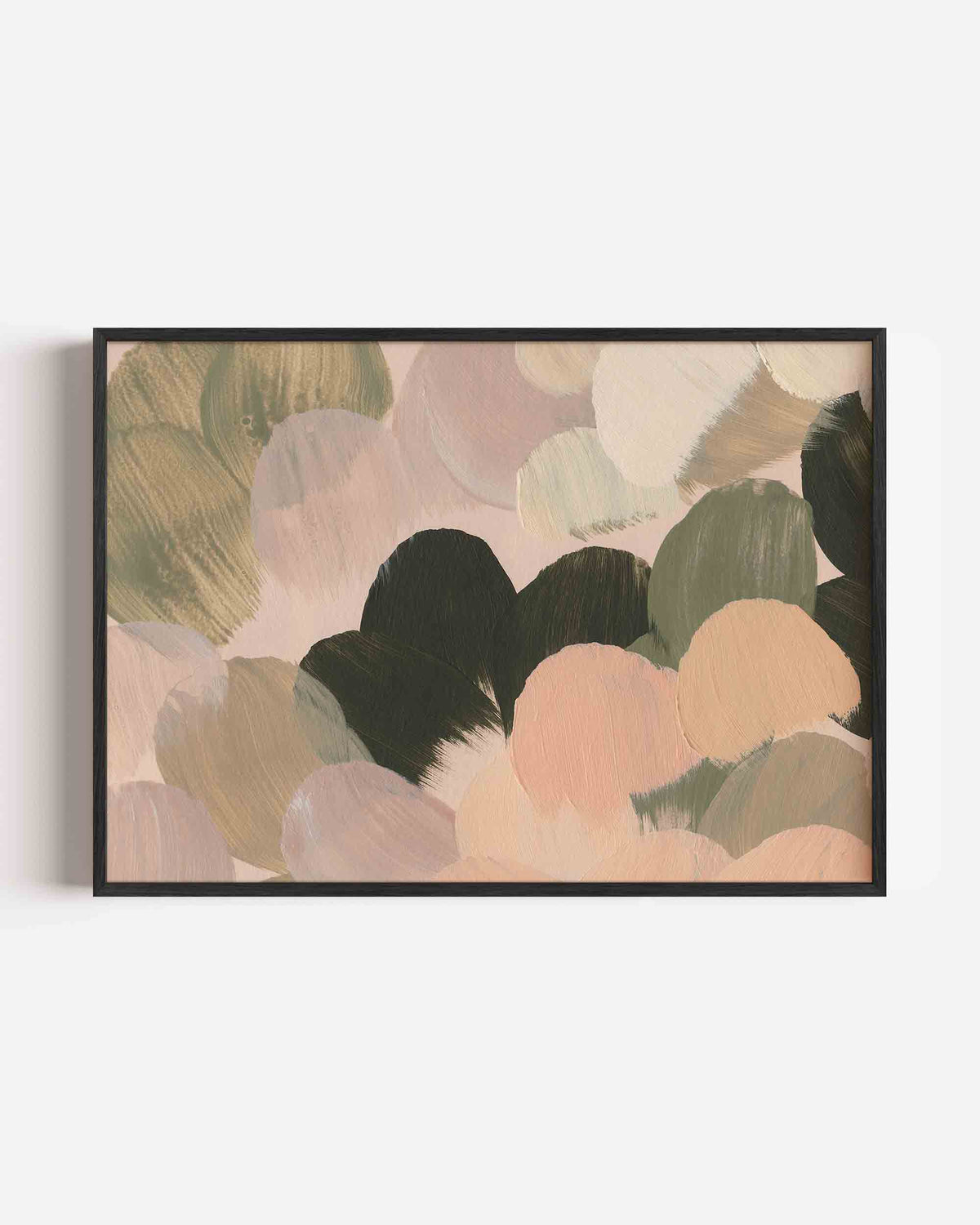 Abstracte penseelstreken – schilderkunst landscape poster als wanddecoratie