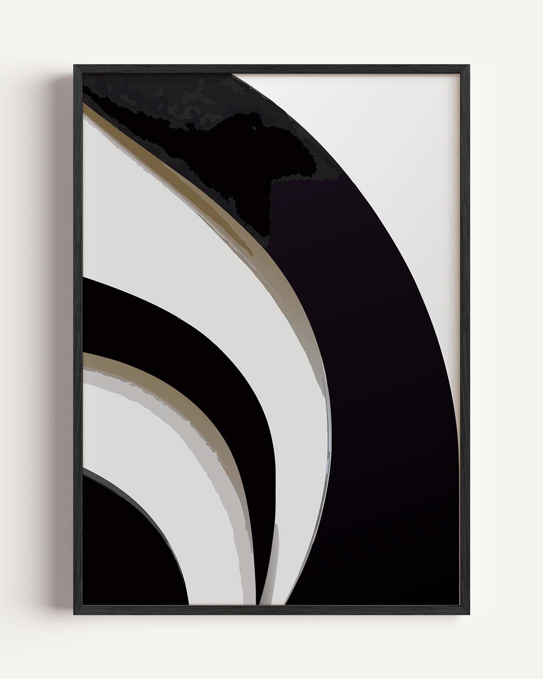 Stijlvolle Abstracte Boog – kleurrijke abstracte portret poster als wanddecoratie
