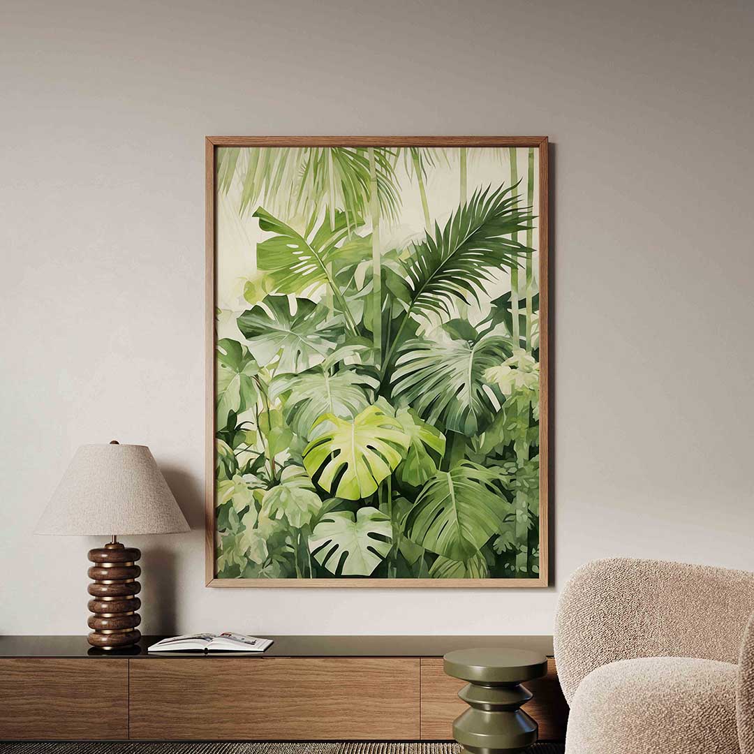 Tropische bladeren – tropische jungle poster in staand formaat
