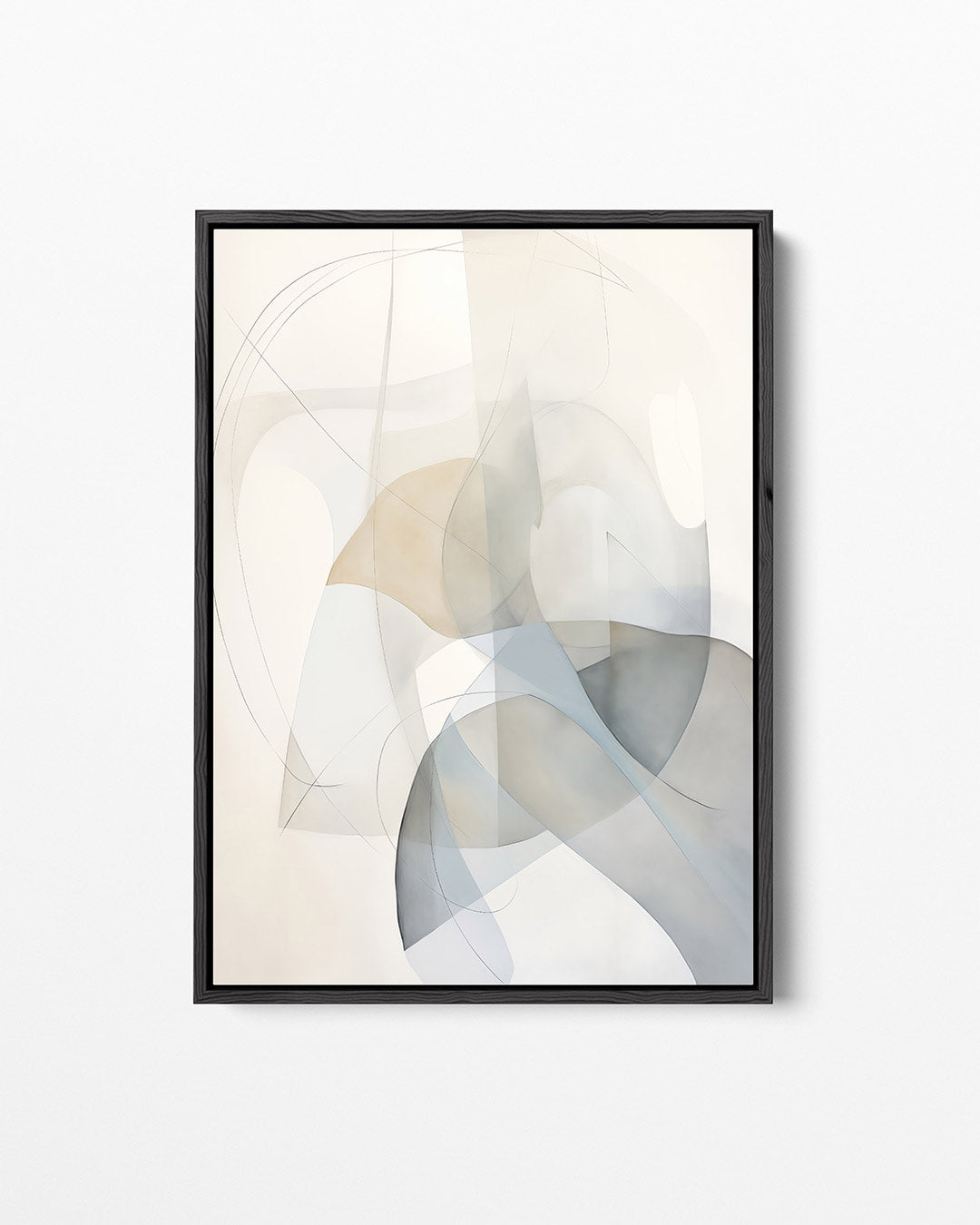 Vloeiende lijnen compositie – staand wanddecoratie kunstwerk