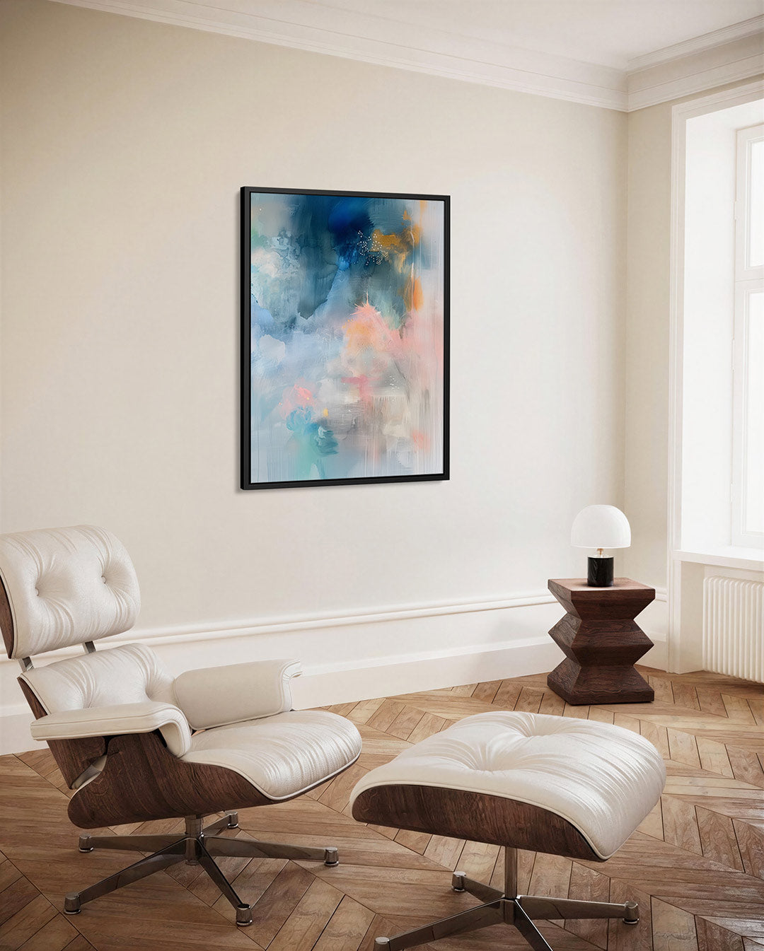 Dromerige kleurenexplosie – staand wanddecoratie kunstwerk