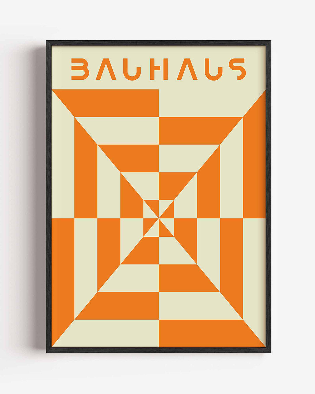 Vorm en kleur – staande Bauhaus poster als wanddecoratie