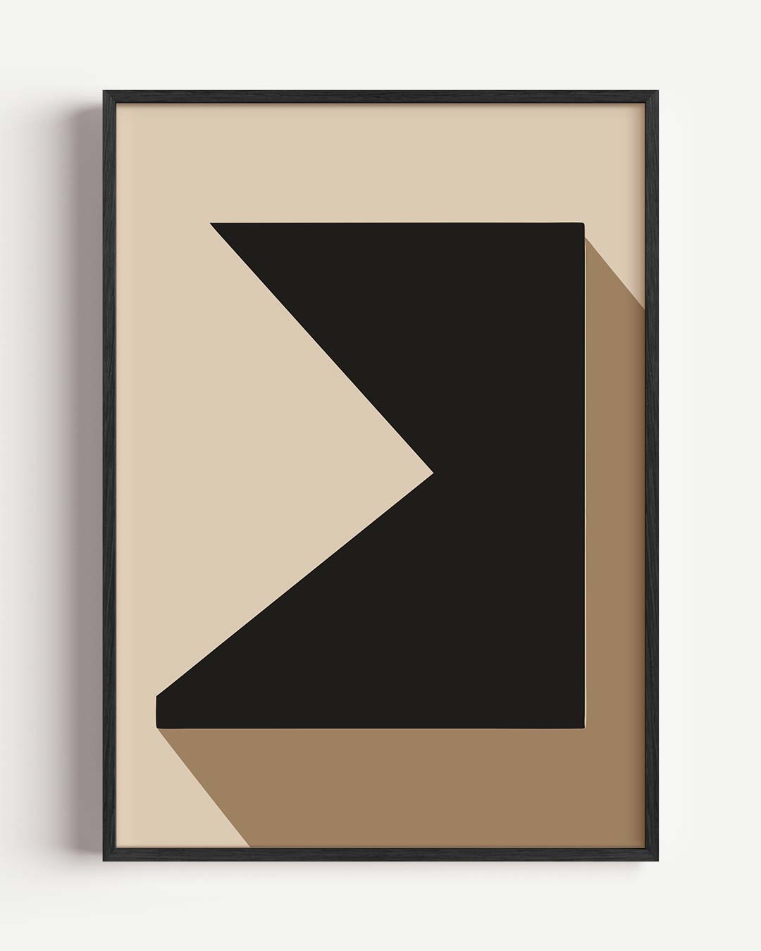 Retro Minimalistische Kunstposter – kleurrijke abstracte portret poster als wanddecoratie