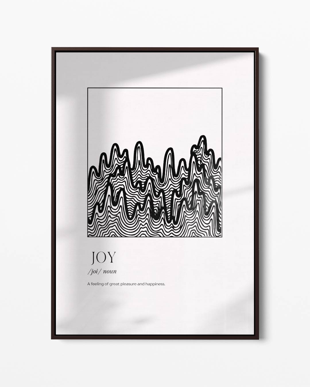 Joyful Lines – portret kunstwerk als wanddecoratie