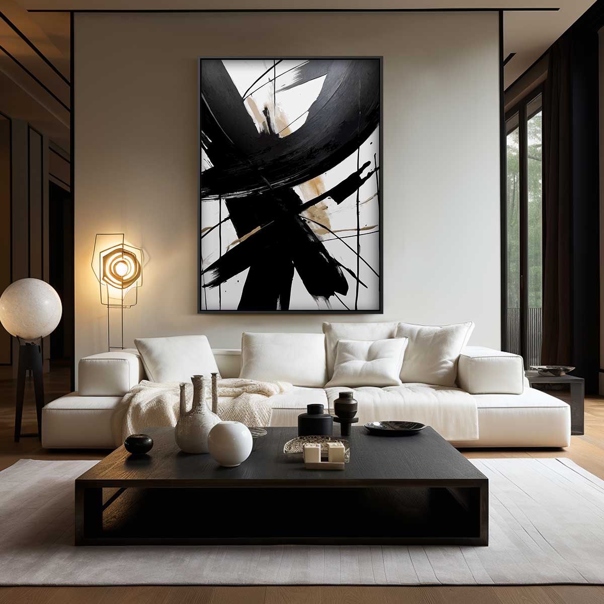 Abstracte Expressie – modern portret kunstwerk van WallArtistic