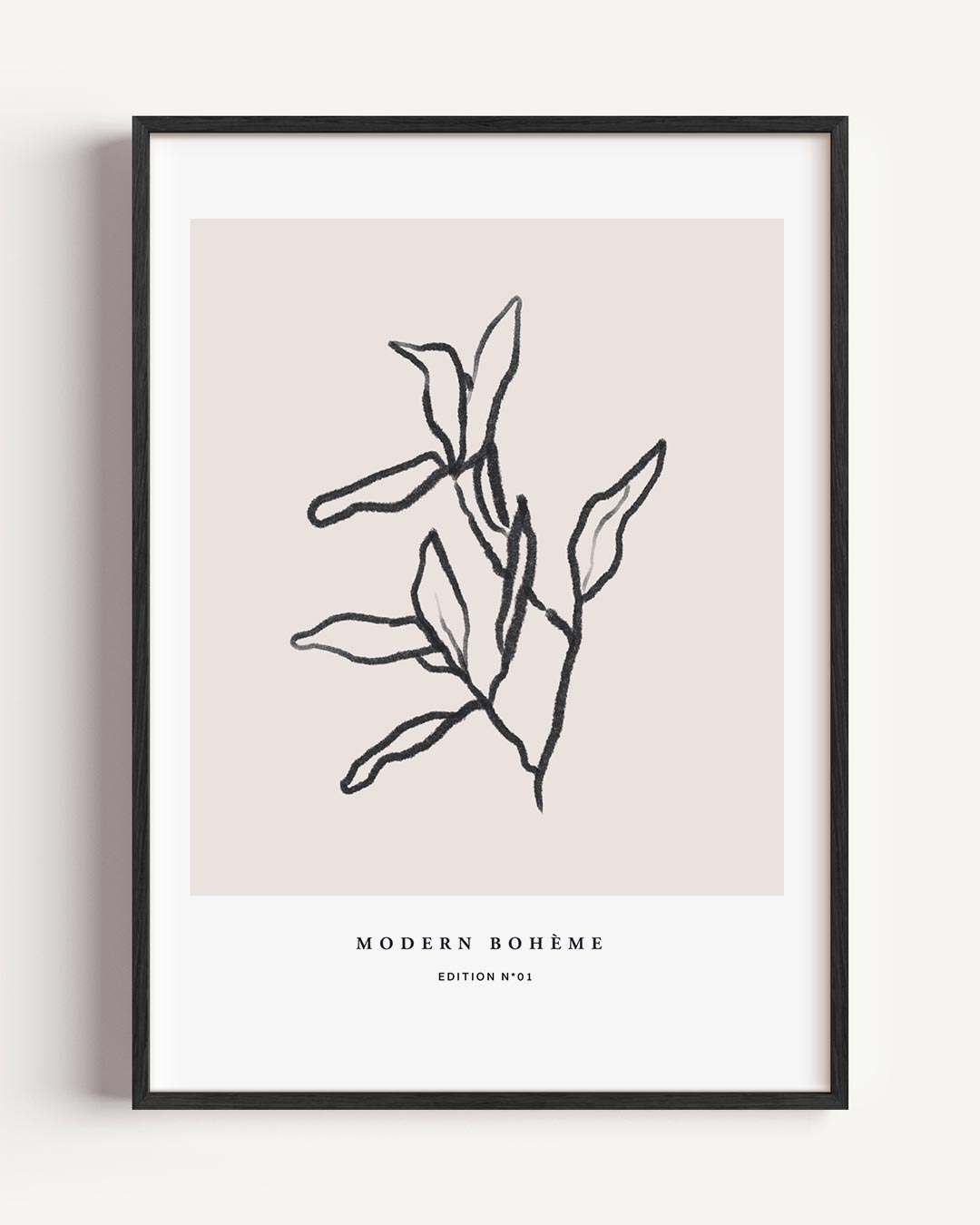 Modern Boho Kunstposter – boheme portret poster als wanddecoratie