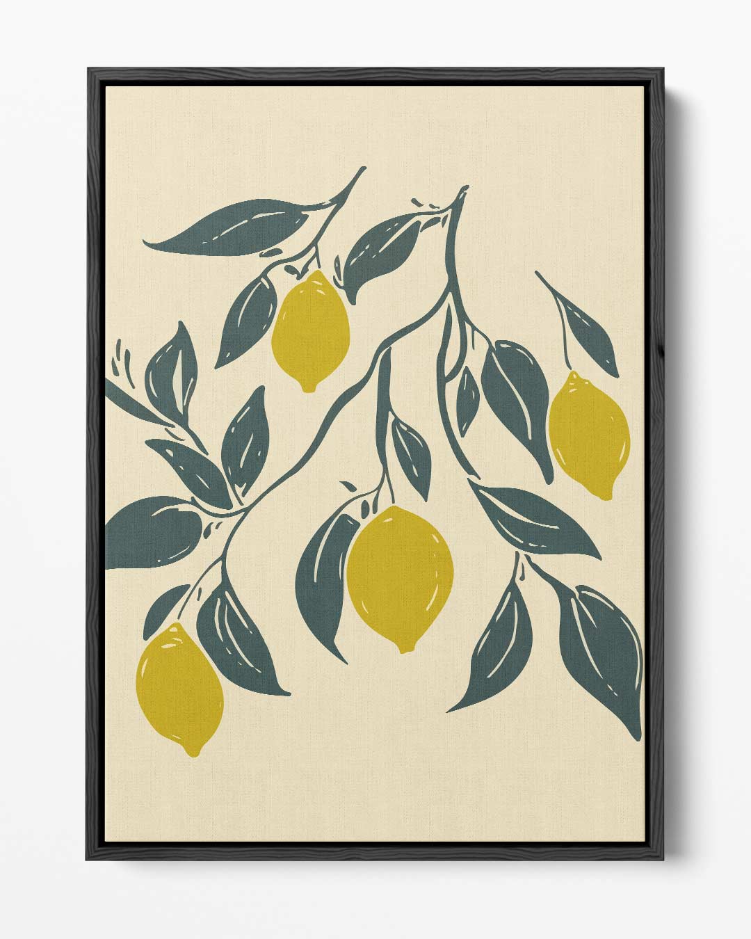 Citroenboom Sierlijke Wanddecoratie – portret kunstwerk als wanddecoratie