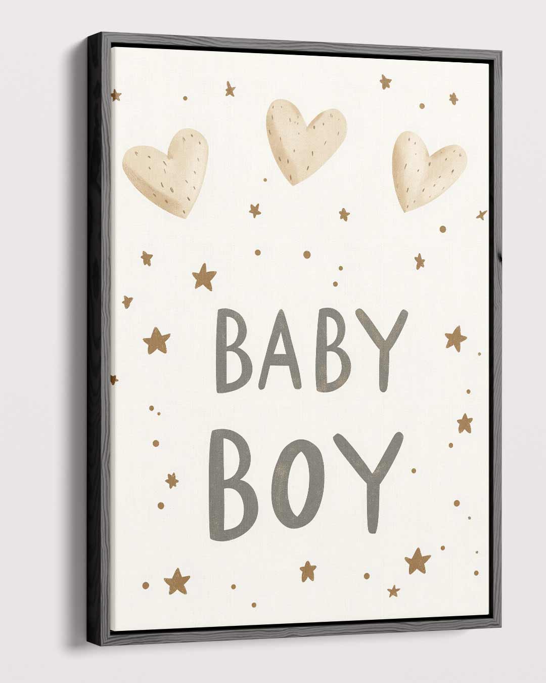 Baby Boy Sterrenhemel Poster – plexiglas wanddecoratie in portret formaat