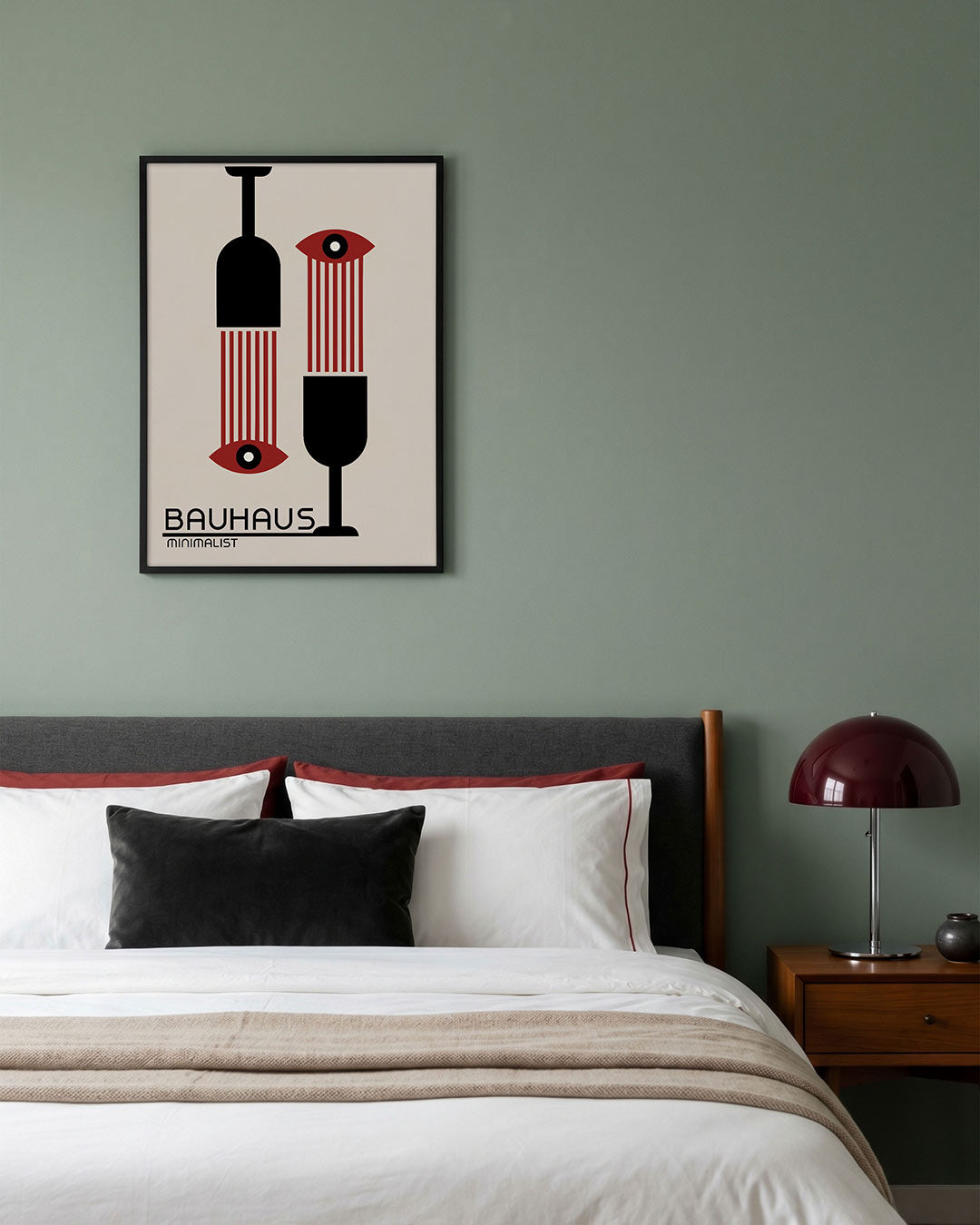 Vorm en lijnen – geometrische poster in Bauhaus-stijl van WallArtistic