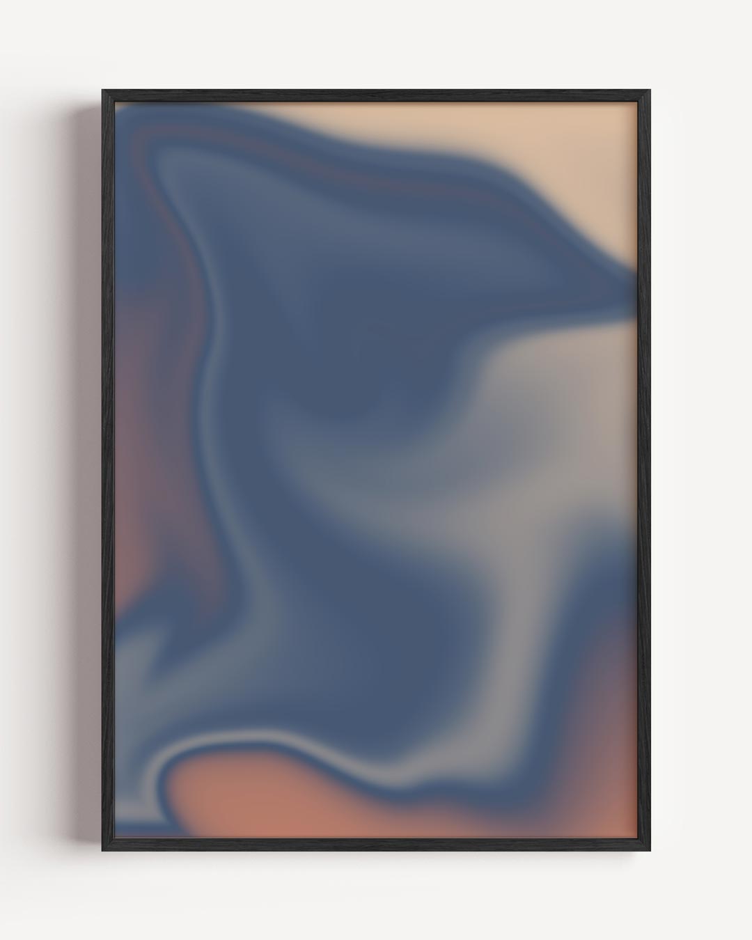 Dromerige Abstracte Kunstposter – kleurrijke abstracte portret poster als wanddecoratie