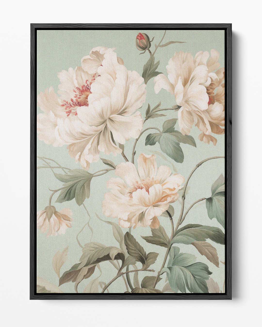Tijdloze Bloemenpracht – portret kunstwerk als wanddecoratie