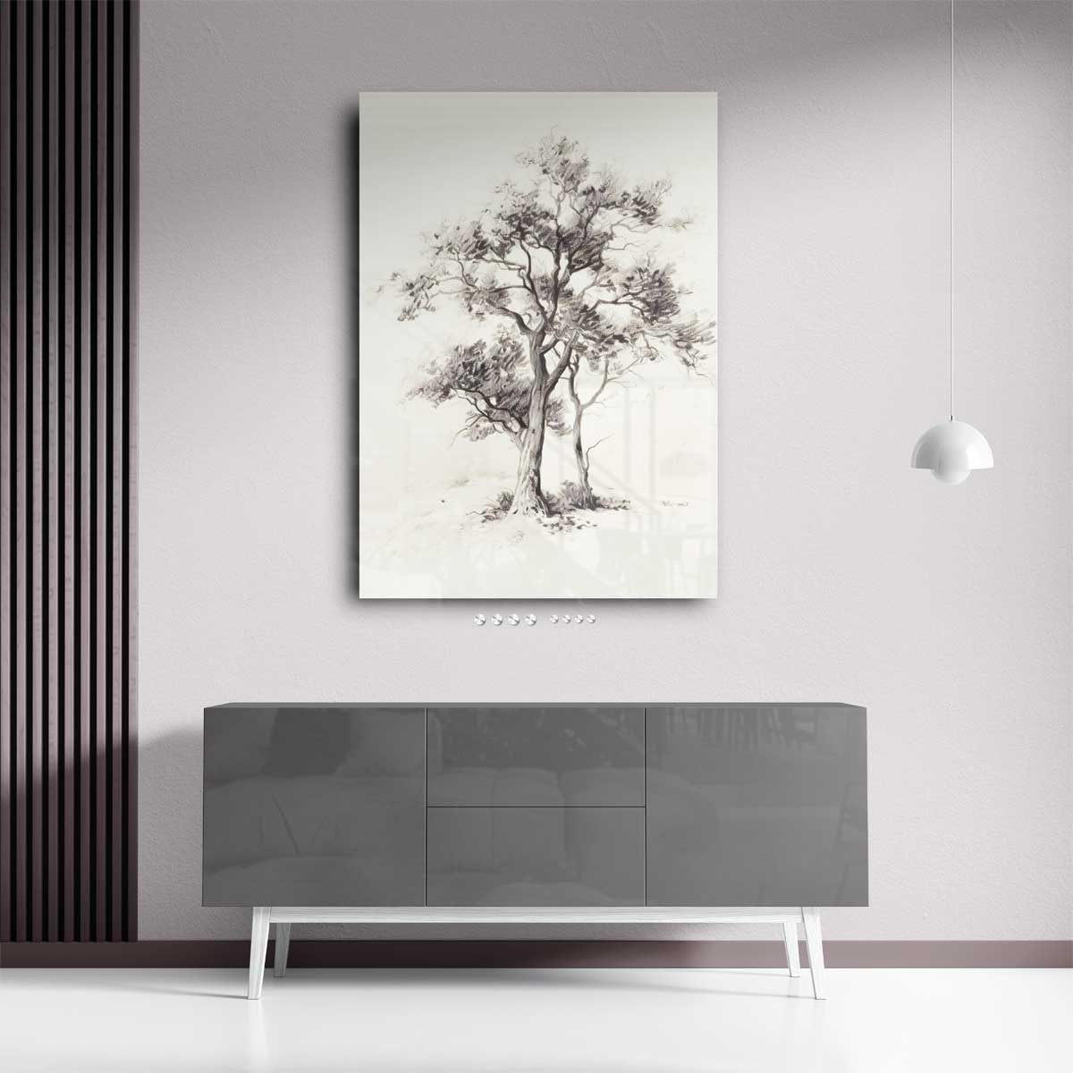 Tweeklanken van de Natuur – staand kunstwerk voor modern interieur