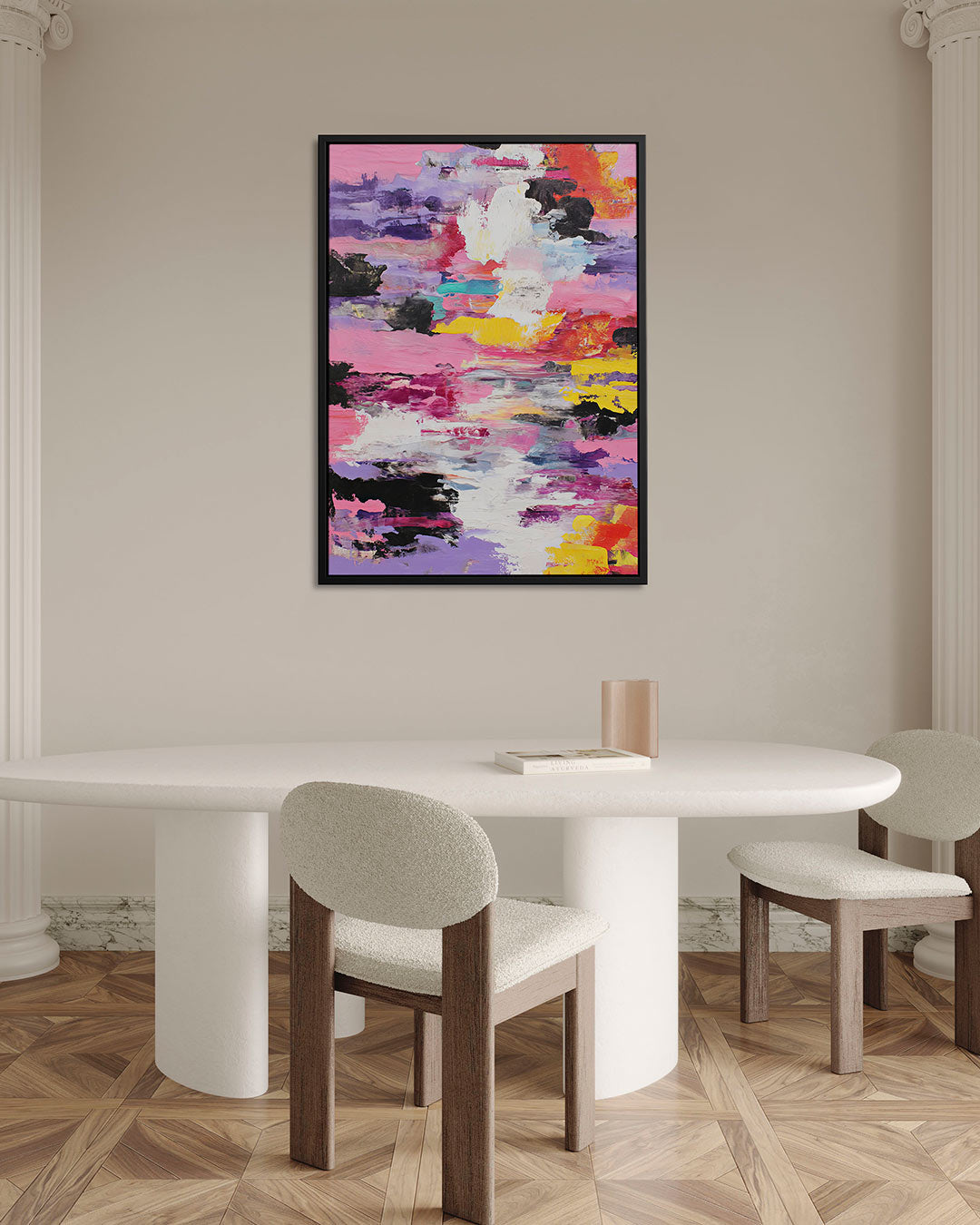 Kleurrijke expressie – alternatieve weergave van het kunstwerk