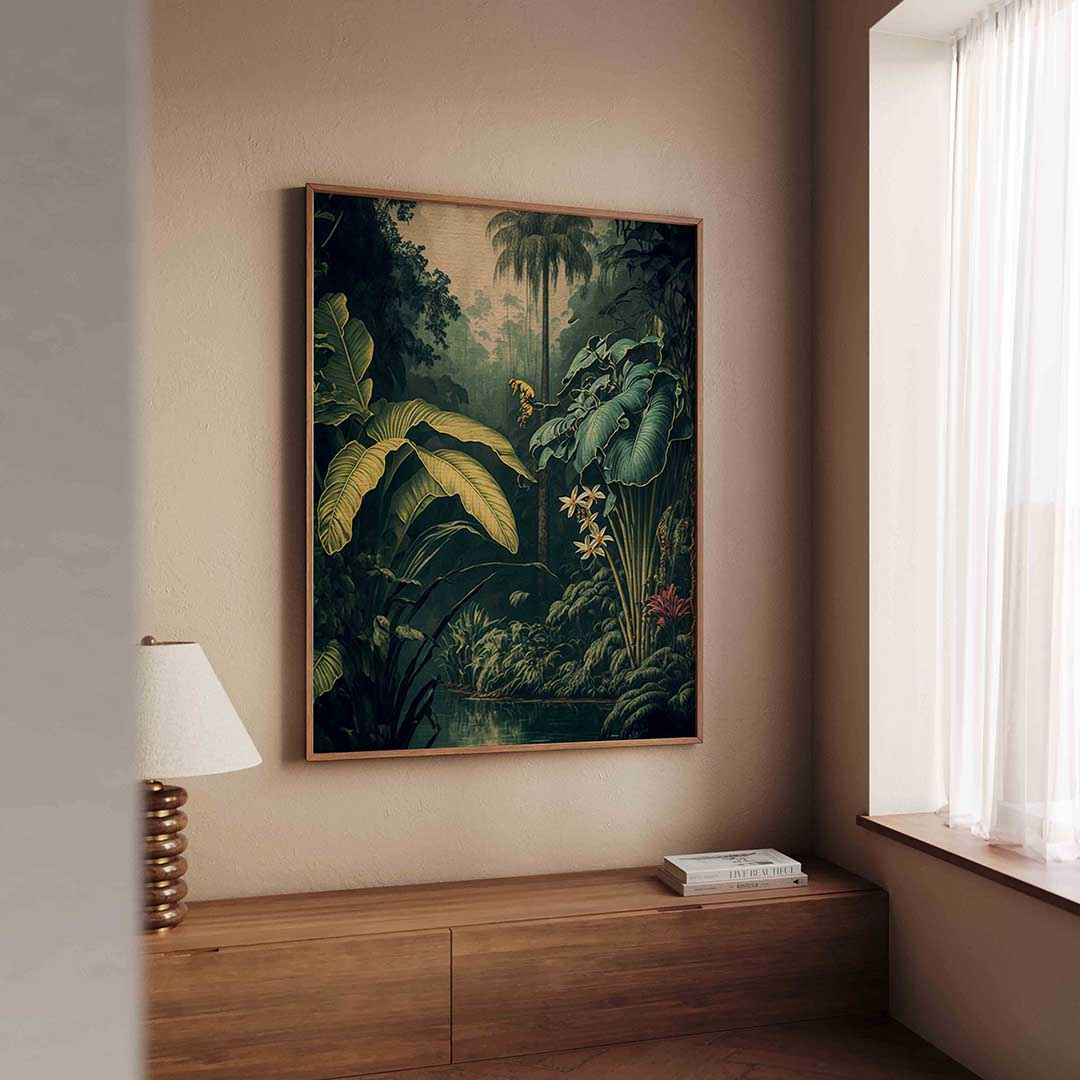 Tropische planten – tropische wandkunst als portret poster