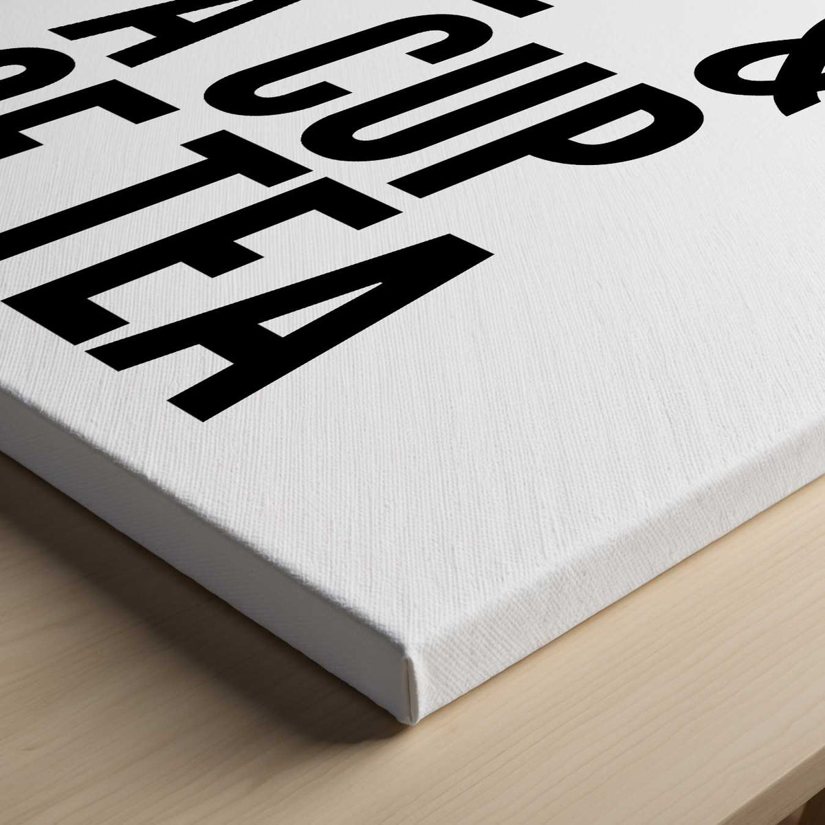 You, Me & A Cup of Tea Poster – canvas kunstwerk als wanddecoratie