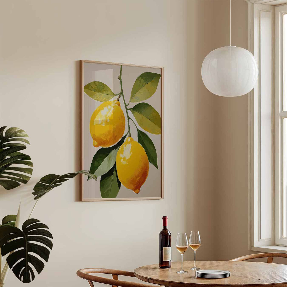 Verfrissende Citrus Kunstposter – keukenposter in staand formaat